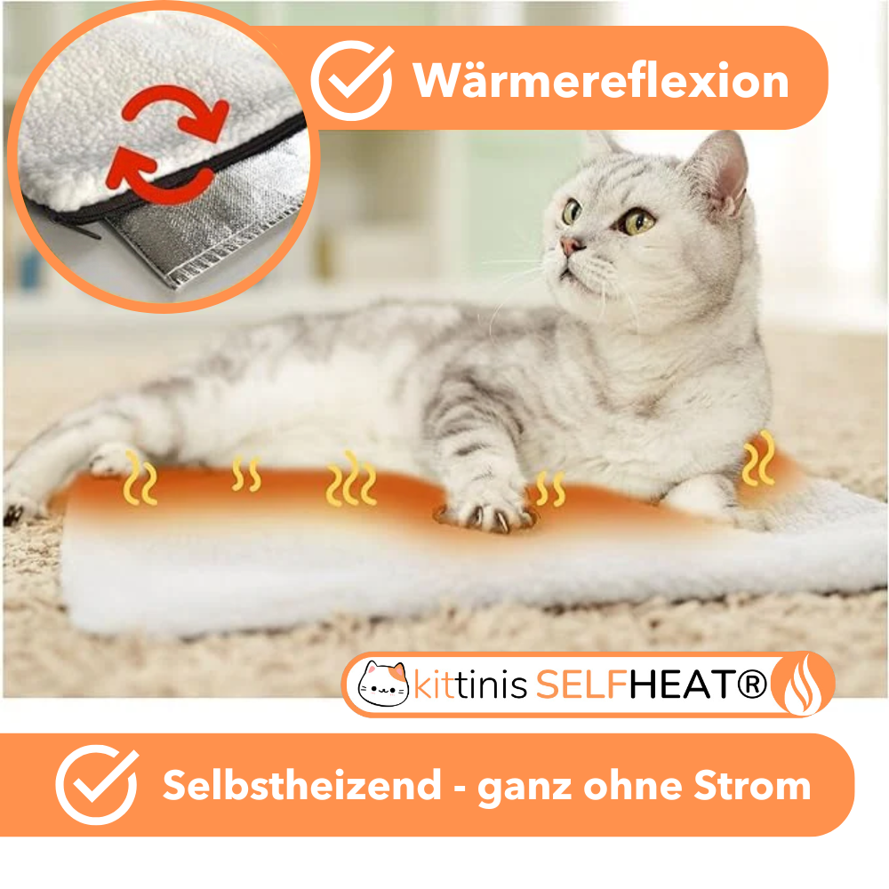 KITTINIS™️ SELFHEAT® - Selbstheizende Wärmematte für Katzen