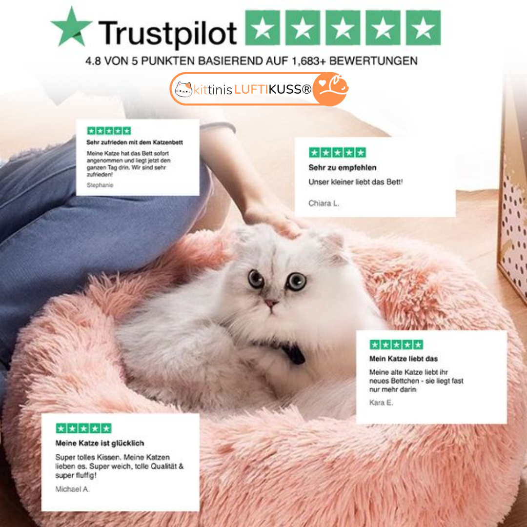 Kuscheliges Katzenbett 'Luftikuss'® - das Original