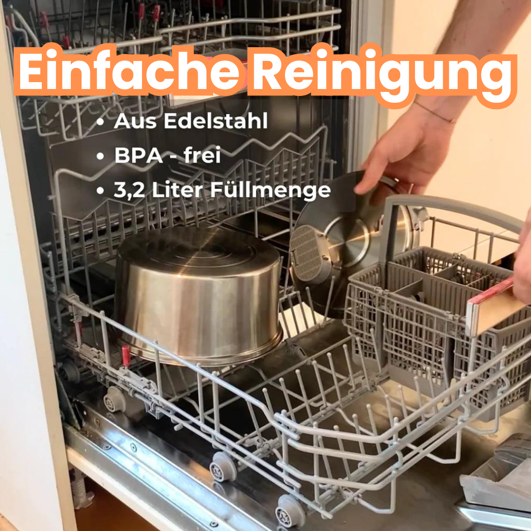 KITTINIS™️ - SilvaFlow® V.3. Premium Trinkbrunnen aus Edelstahl