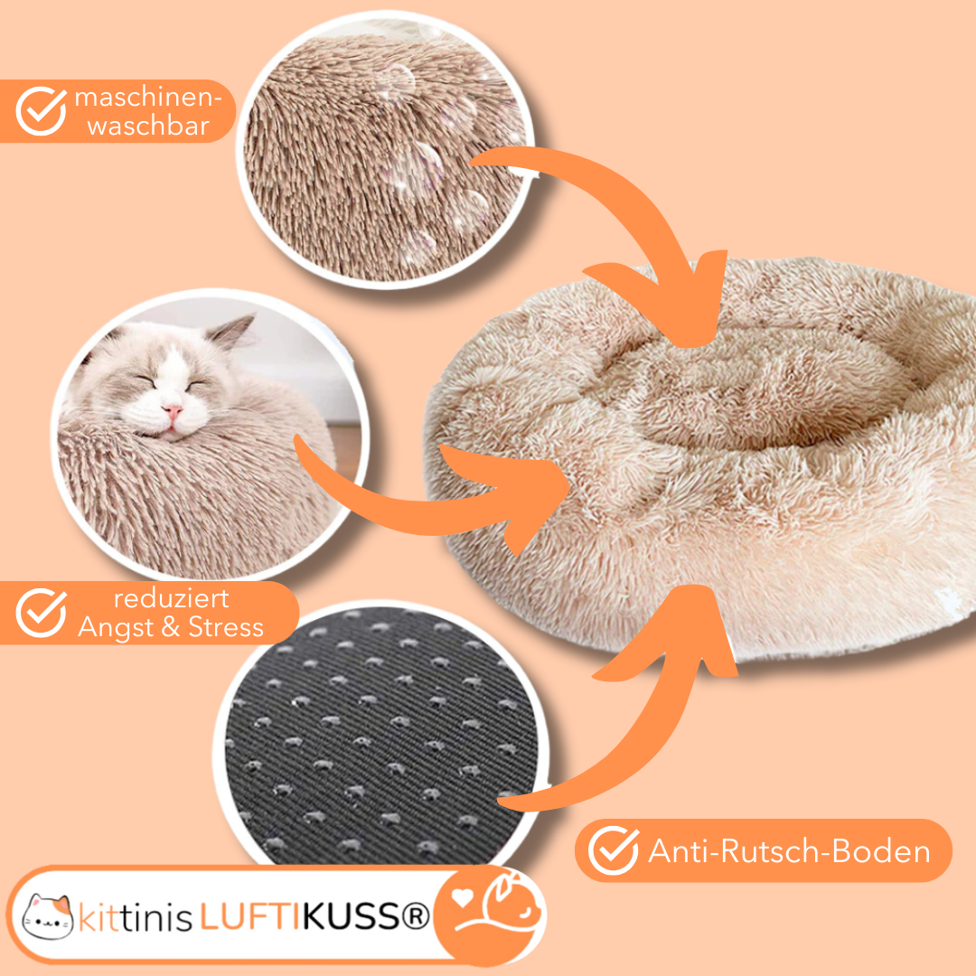 Kuscheliges Katzenbett 'Luftikuss'® - das Original