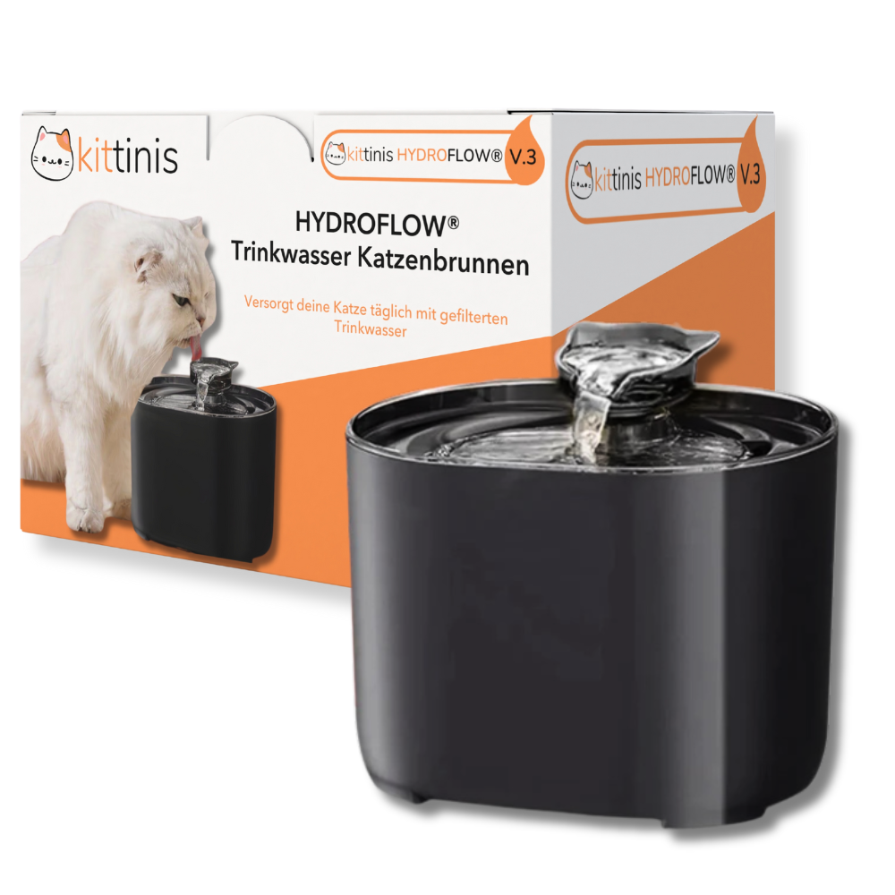 KITTINIS™️ HydroFlow® V.3. - Premium Trinkbrunnen mit HydroFlow®-Filtertechnologie (BPA frei)