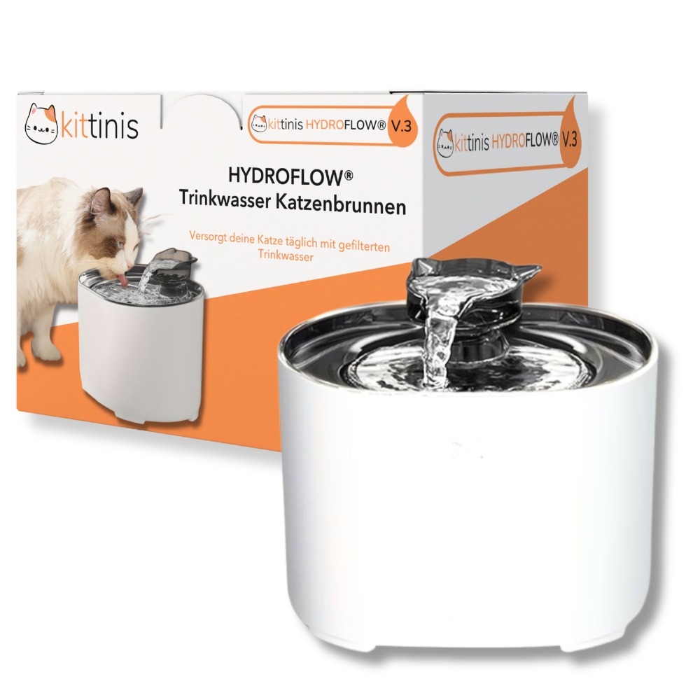 KITTINIS™️ HydroFlow® V.3. - Premium Trinkbrunnen mit HydroFlow®-Filtertechnologie (BPA frei)