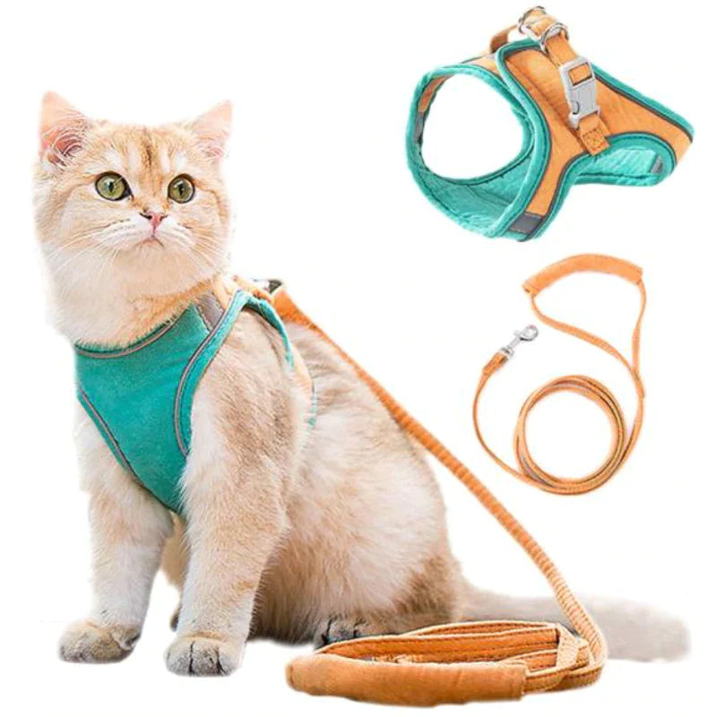 KITTINIS™️ CatGuard® - atmungsaktives Katzengeschirr + Leine "PRO"