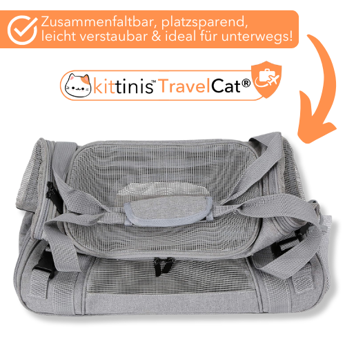 KITTINIS™ robuste Transporttasche für Katzen - "TRAVELCAT"®