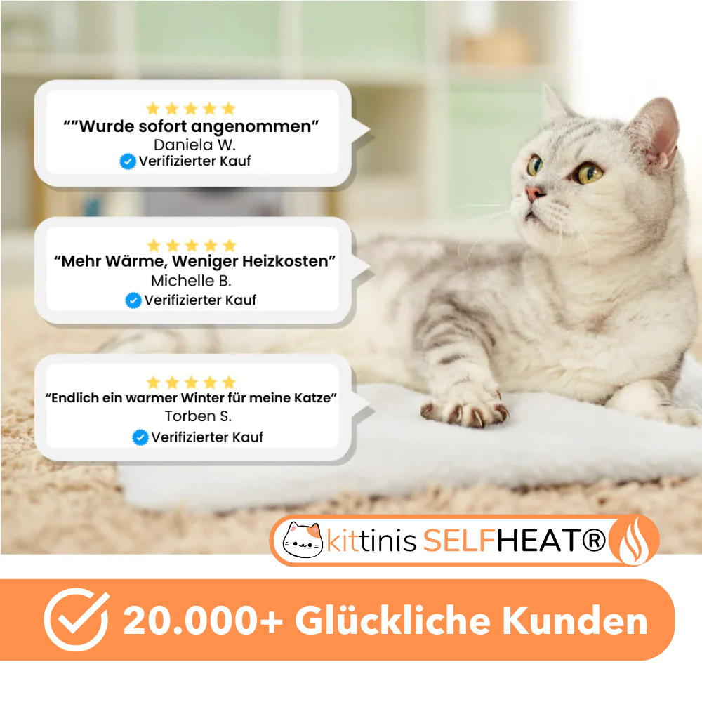 KITTINIS™️ SELFHEAT® - Selbstheizende Wärmematte für Katzen