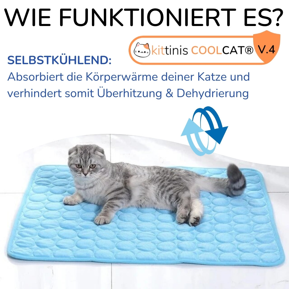 KITTINIS™️ - CoolCat® V.4 - Premium Kühlmatte mit Eisseide