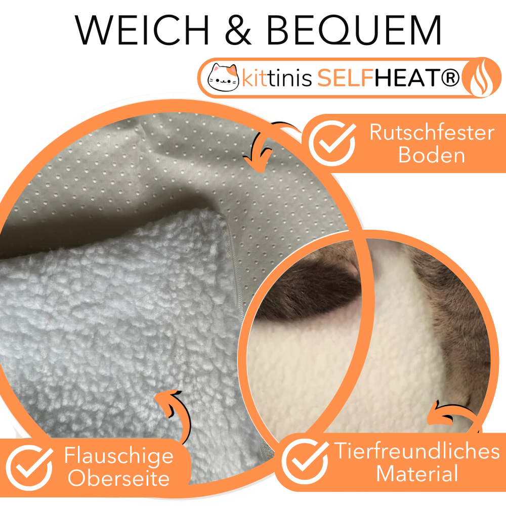 KITTINIS™️ SELFHEAT® - Selbstheizende Wärmematte für Katzen