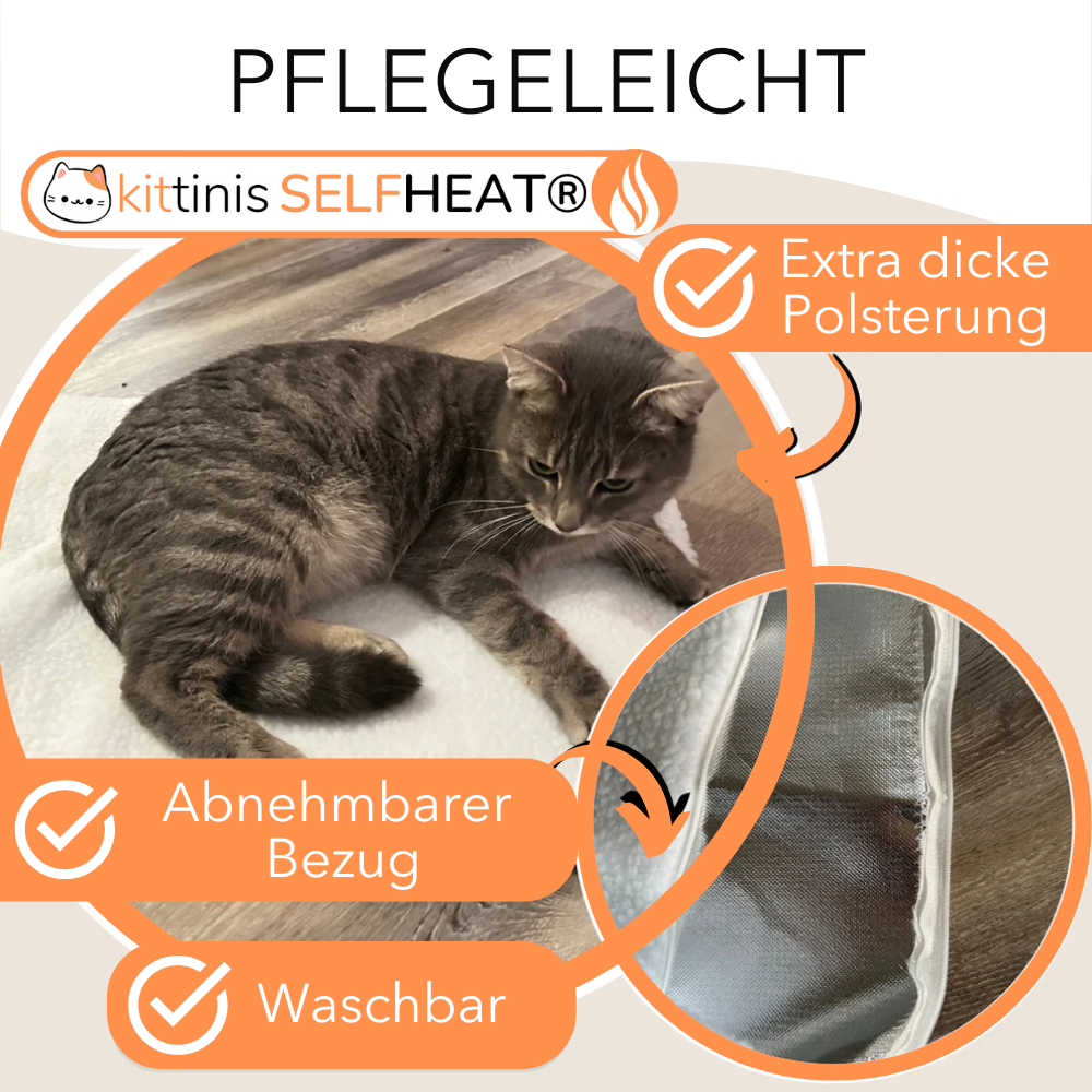 KITTINIS™️ SELFHEAT® - Selbstheizende Wärmematte für Katzen
