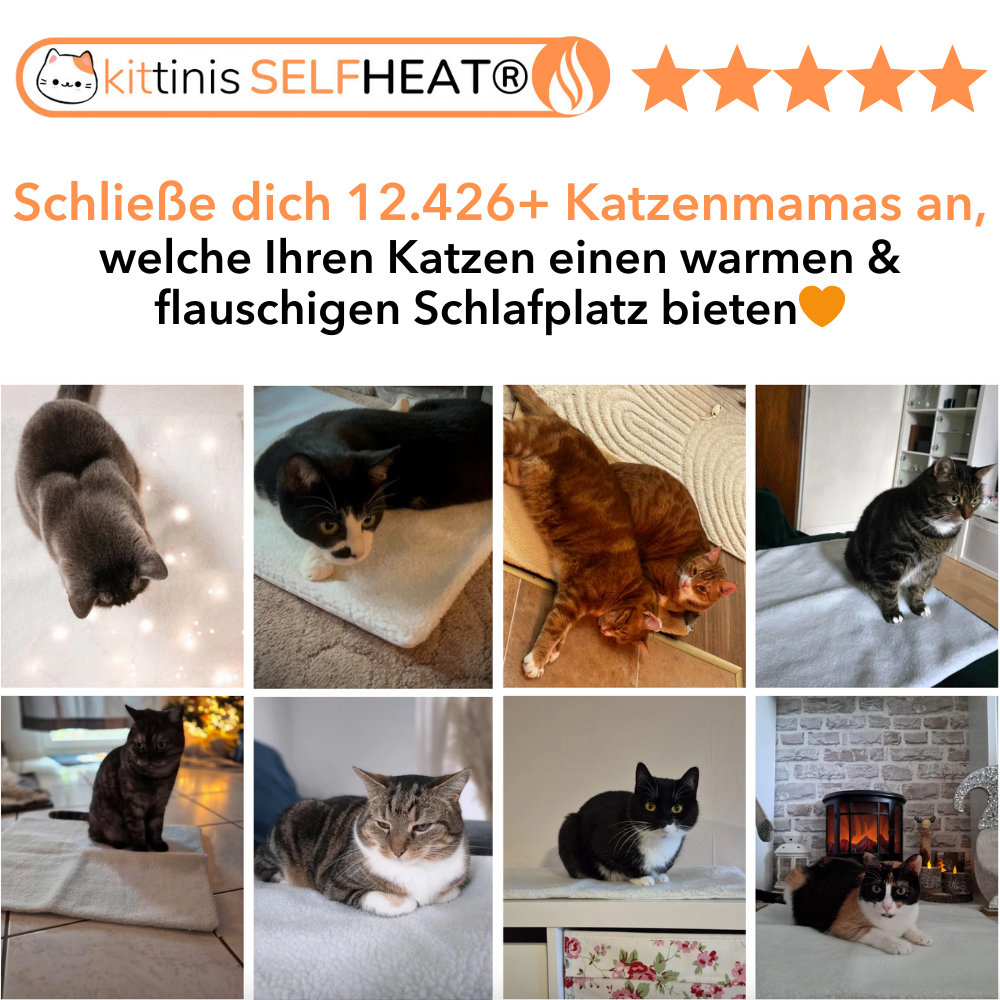 KITTINIS™️ SELFHEAT® - Selbstheizende Wärmematte für Katzen
